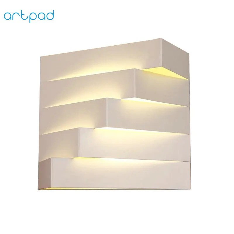 

Artpad Art Design Bedroom Wall Lamps Indoor Modern Fixtures Metal Sconces E27 LED Living Room Lamp for Stair Balcony Lighting