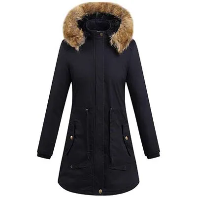 Зимняя парка, Женская куртка, пальто с искусственным мехом, с капюшоном, для снежной погоды, теплая, Вельветовая, длинная, стеганая, парка, пальто для женщин, для девушек, русская, Корейская
