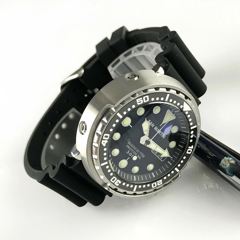 Tuna SBBN015 мужские модные часы, автоматические спортивные часы для дайвинга, наручные часы из нержавеющей стали 300 мводонепроницаемость, керамический или стальной ободок