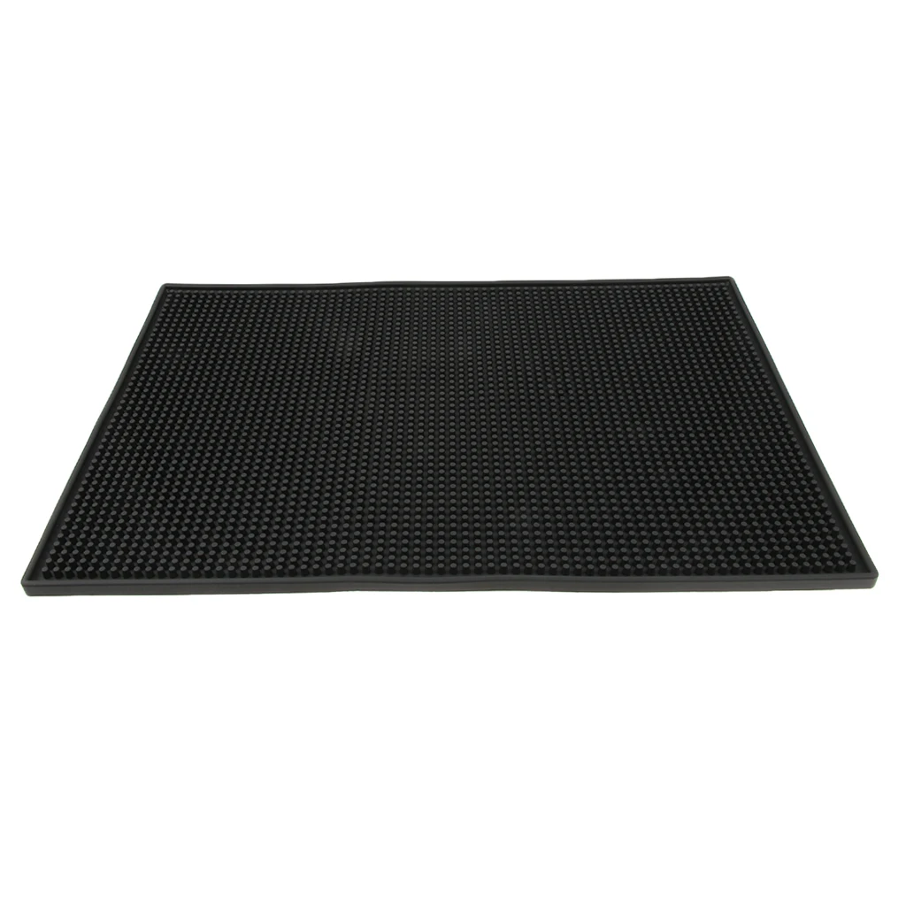 

Rubber Beer Bar Runner Waterproof Service PVC Spill Mat Glass Coaster 18x12'