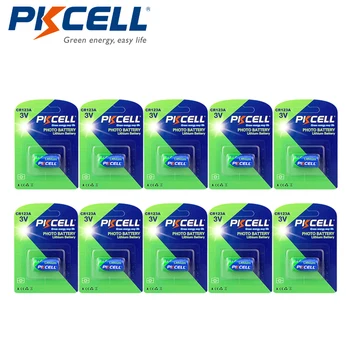 

10pcs Batterie CR123A Lithium CR123 CR 123 123A CR17345 16340 1500mAh 3V 2/3A Camera Photo Batteries PKCELL