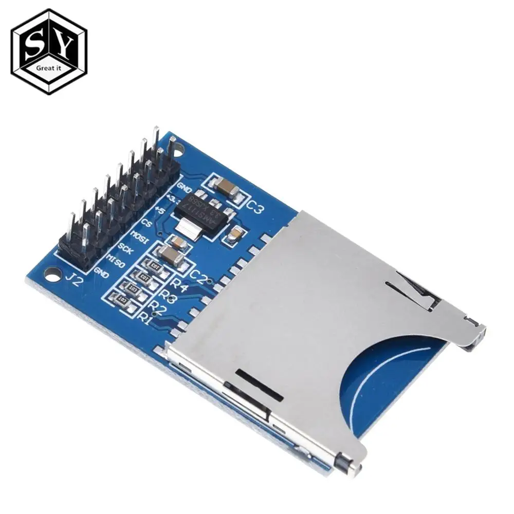 Это здорово Smart Electronics чтения и модуль записи Слот для карты SD считыватель сокетов