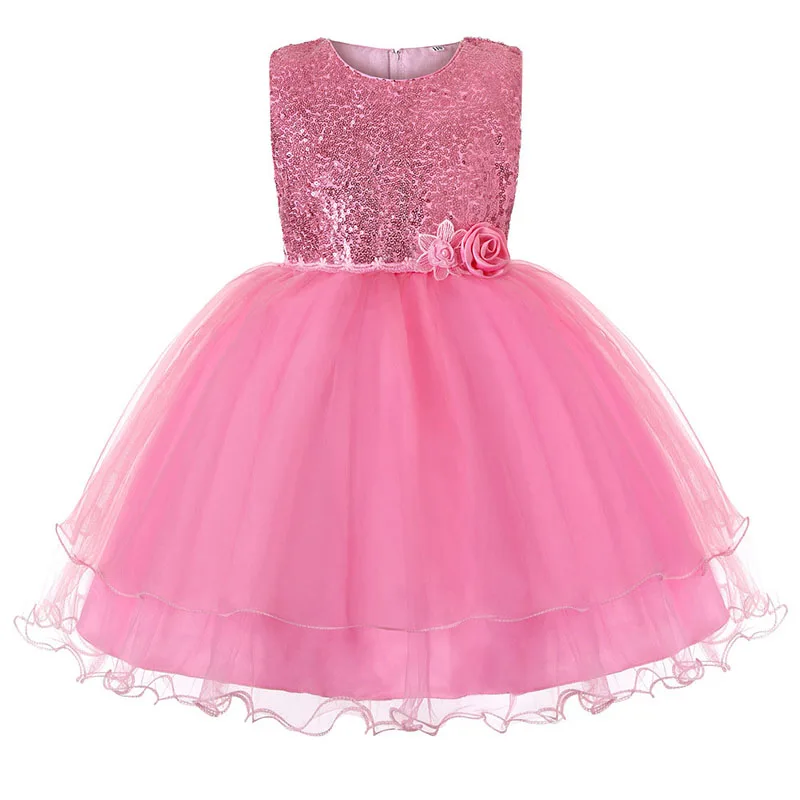 

Children's Party Dress Sleeveless Princess Tutu Dress Festival Performance Dress Costumes Kids Girl Costumes Dress 3-13Y