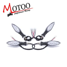 Motoo-Универсальный светодиодный светильник для мотоцикла, сигнальные индикаторы, светильник, янтарный мигалка, светильник 12 В, мотоциклетная лампа, супер яркая