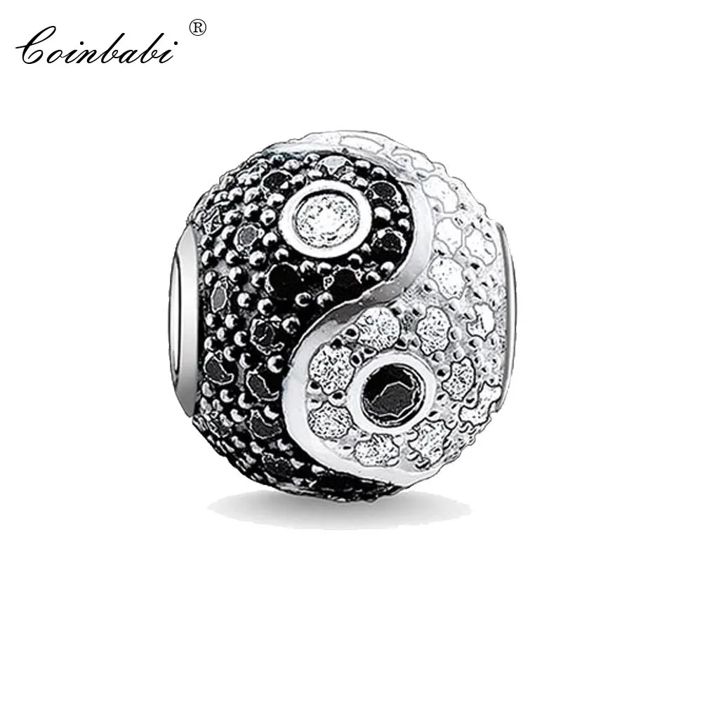 

Beads Pendant Yin Yang Large Hole For Women Men Trendy Gift Thomas Style Karma Silver Charm Jewelry Fit Ts Bracelet Necklace