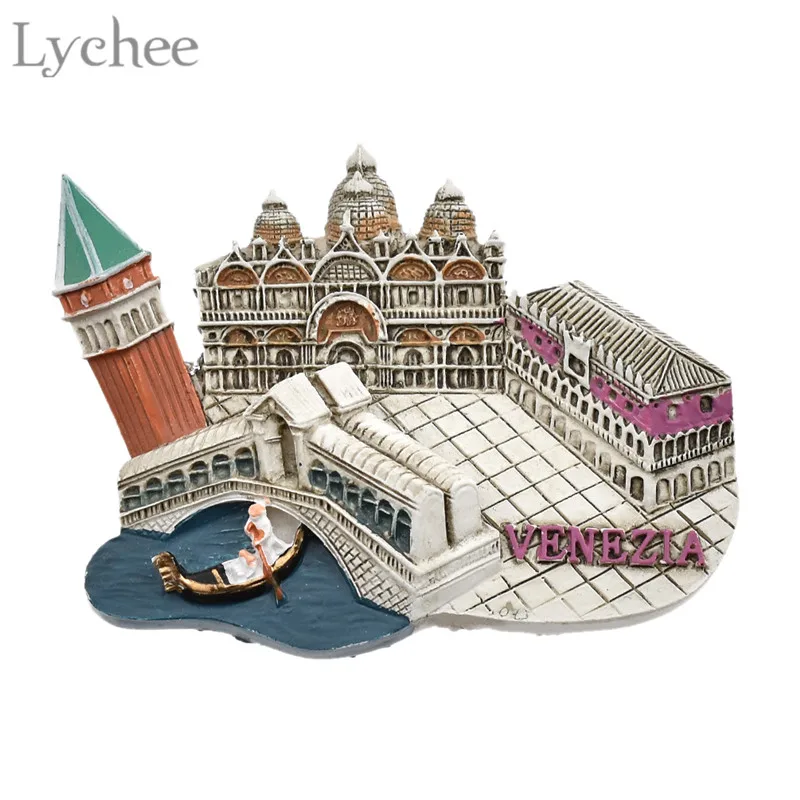 

Lychee 1pc Venice Fridge Magnet 3D Refrigerator Magnets Travel Souvenir DIY Handmade Home Decoration