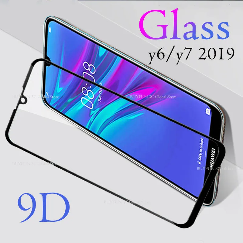 

9D Tempered Glass for Huawei Y6 2019 Screen Protector Protective Film for Huawei Y6 2019 MRD-LX1 MRD-LX1F Y 6 Y62019 6.09 Glass