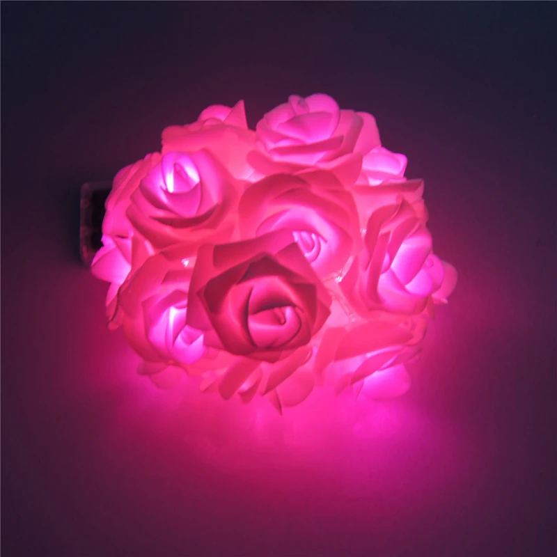 BOCHSBC Romantic Rose Flower Strip Light for Bedroom Living Room Fairy Lighting Decoration Wedding Valentine's Day BirthdayParty BOCHSBC Romantic Rose Flower Strip Light for Bedroom Living Room Fairy Lighting Decoration Wedding Valentine's Day BirthdayParty