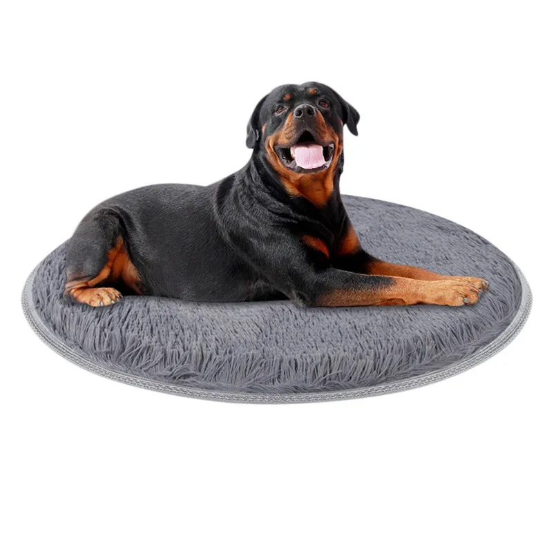Coral Fleece Kennel Dog Cat Pads Warm Puppy Round Bed Mat For Small Big Large Pet Lounger Sofas Labrador Blanket Cushion N21 (8)