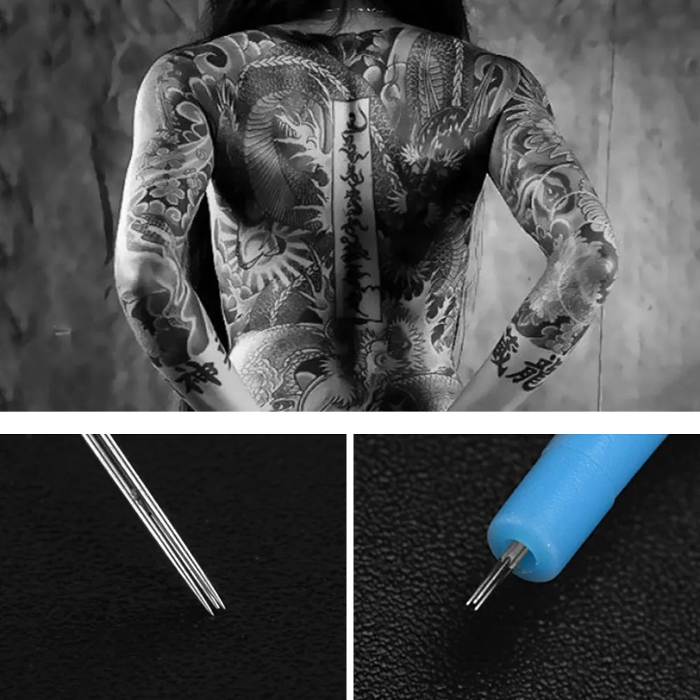 ATOMUS 100 шт./компл. 3RL одноразовые иглы татуировки медицинская игла для постоянной татуировки, боди-арт макияж