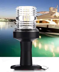 Светодио дный В 12 В светодиодный морской лодка навигатор свет все круглые 360 градусов сигнальная лампа 2,5 Вт белый свет
