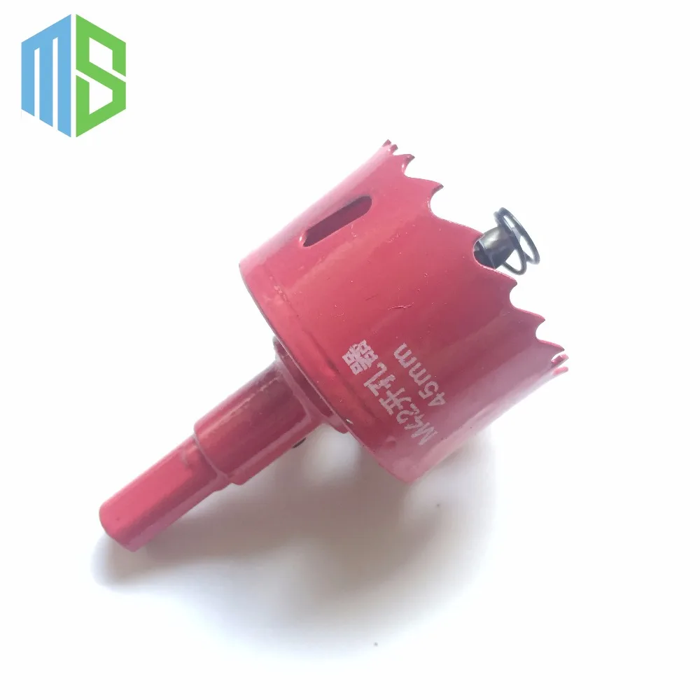 45MM M42 Bi metal Carbide Tip Drill Bit Metal Wood Alloy Cutter Hole Saw underreamer pipeline