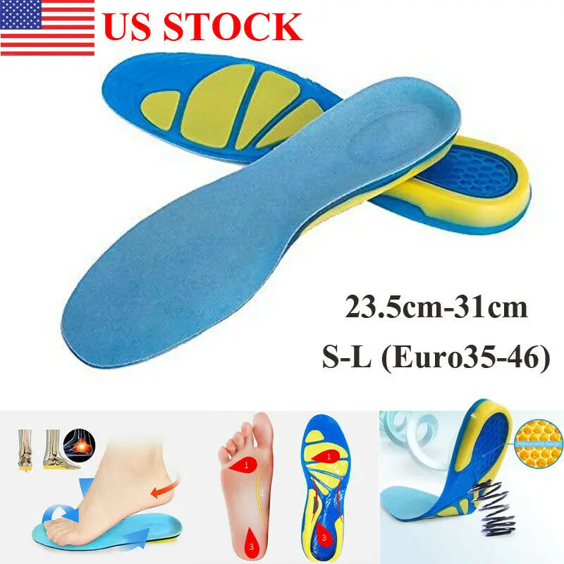 

Shock absorption decompression insole basketball sports silicone insole Foot Care Pads for Running Sport