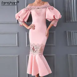 Розовое Атласное мусульманское вечернее платье с иллюзией с открытыми плечами Русалка длиной до колен Формальное вечернее платье на заказ