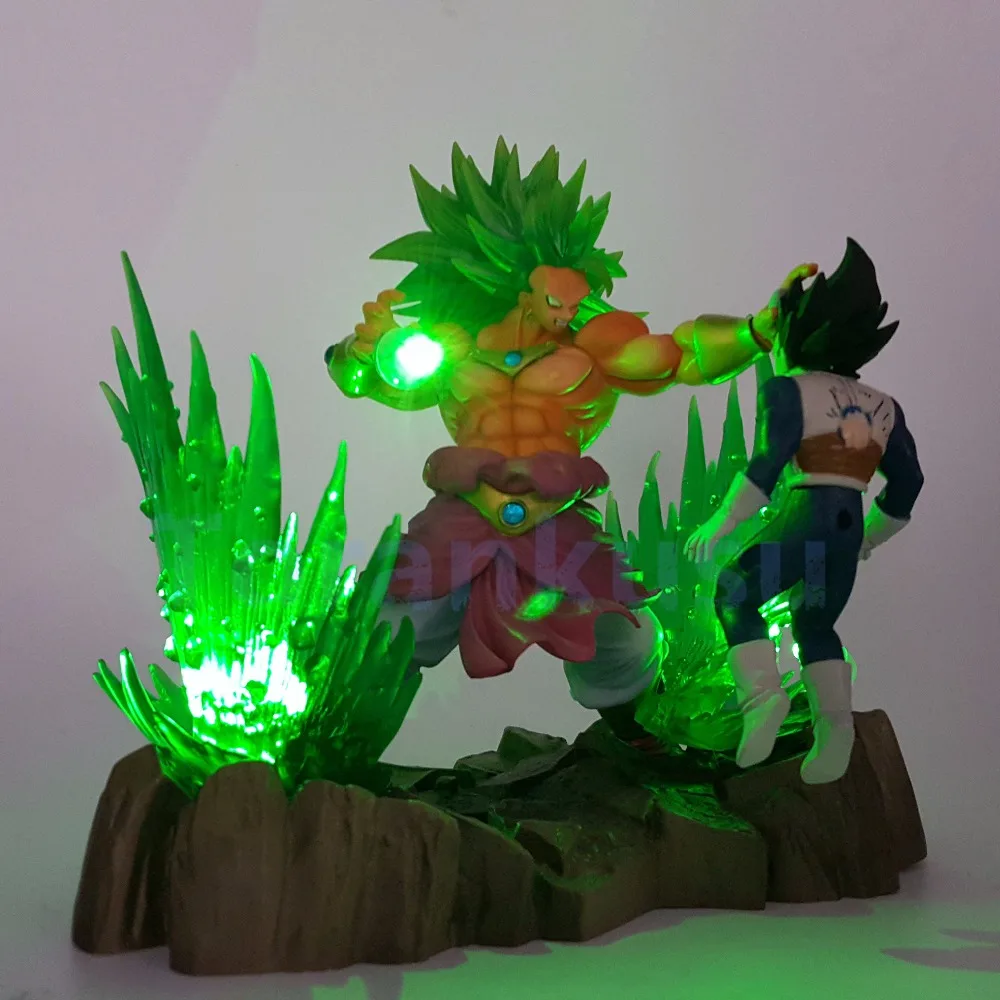 Экшн фигурка Драконий жемчуг Z Broly VS Вегета файтинг сделай сам светодиодный набор