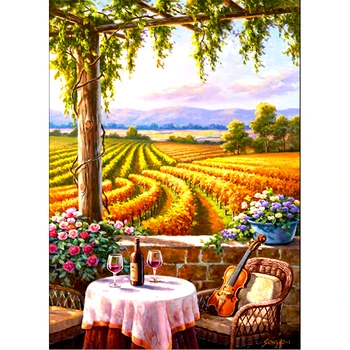 

Diamond 5D DIY Diamond Painting "Field" Diamond Embroidery Cross Stitch Rhinestone Mosaic Landscape Painting Gift