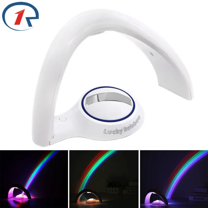 

ZjRight LED Colorful Projector 3D Rainbow Light Romantic Sky Rainbow Projector Lamp luminaria Home Room Decoration birthday Gift