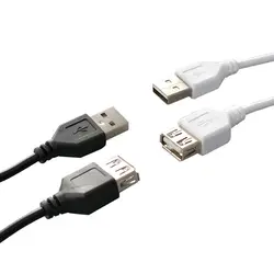 1 шт. белый черный USB удлинитель супер скорость USB 2,0 мужчин и женщин синхронизации данных УДЛИНИТЕЛЬ шнур