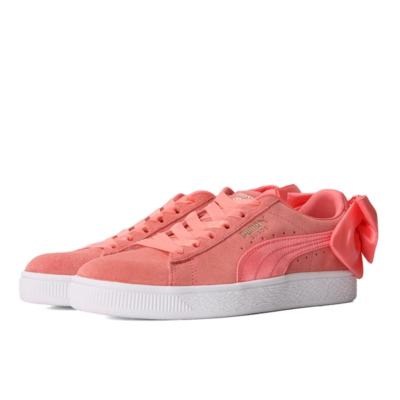 Новое поступление PUMA Suede лук Wns Для женщин Скейтбординг обувь кроссовки