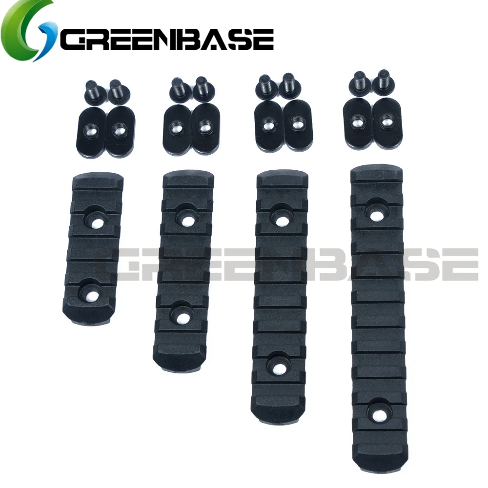 Greebase MP مو Handguard اكسسوارات بوليمر Picatinny السكك الحديدية مجموعة القسم ل مو رباعية السكك الحديدية L5 L4 L3 L2 حجم ملحقات المسدس