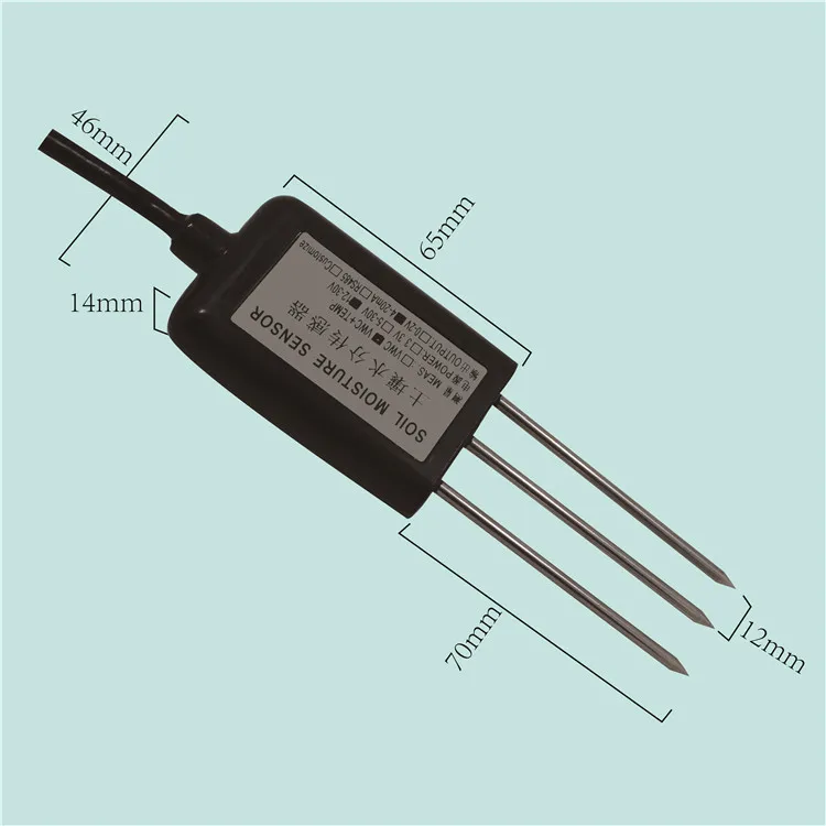 IP68 RS485 4-20MA влажности почвы Сенсор температуры и влажности детектор влажности кондуктометрический передатчик Сенсор