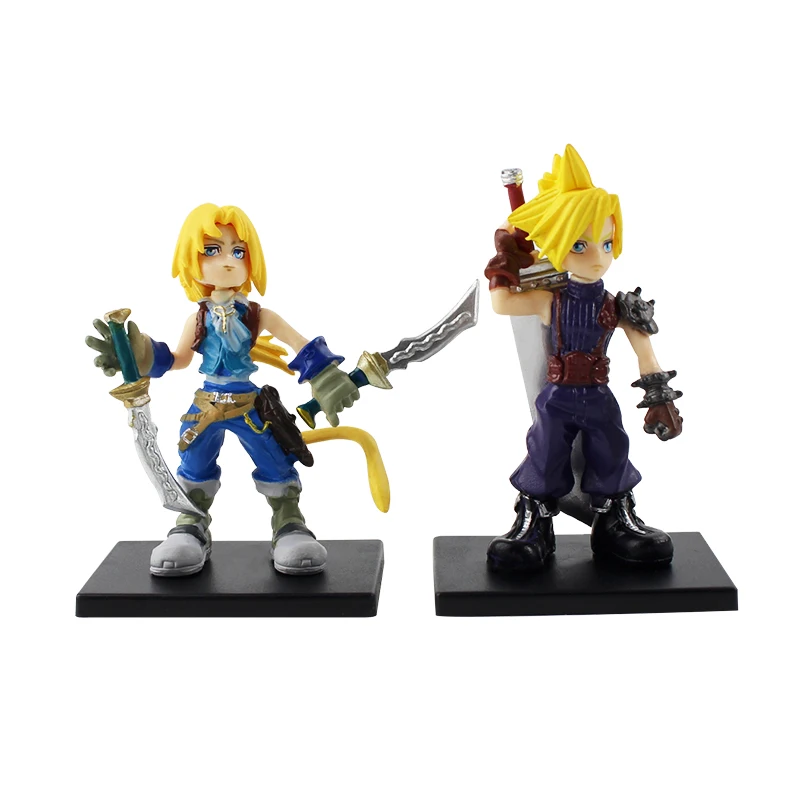 5 шт./компл. 4 см Final Fantasy trading arts Tidus Warrior Cloud Strife Squall Leonhart Tidus ПВХ фигурка модель игрушки