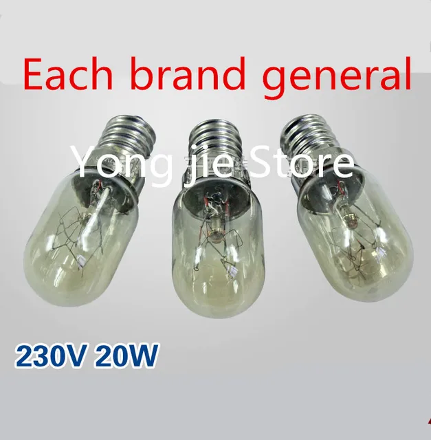 3pcs microwave oven bulb 230V 20W microwave lamp for Galanz Midea etc