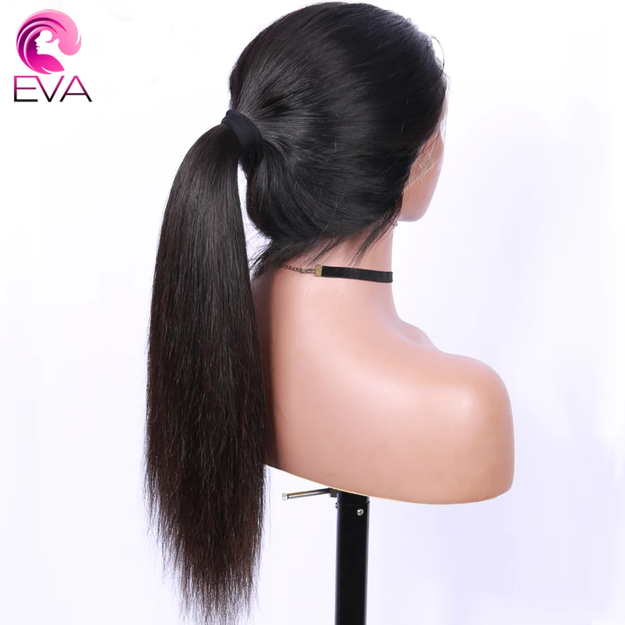 EVA волос 360 синтетические волосы на кружеве al Искусственные парики прямые 180 плотность синтетические волосы на кружеве натуральные волосы