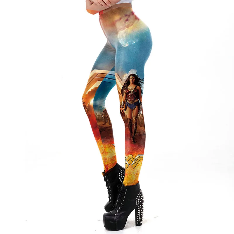 Lixiang Wonder Woman Косплей Модель 3D печать леггинсы сексуальные пуш-ап леггинсы, стрейч брюки