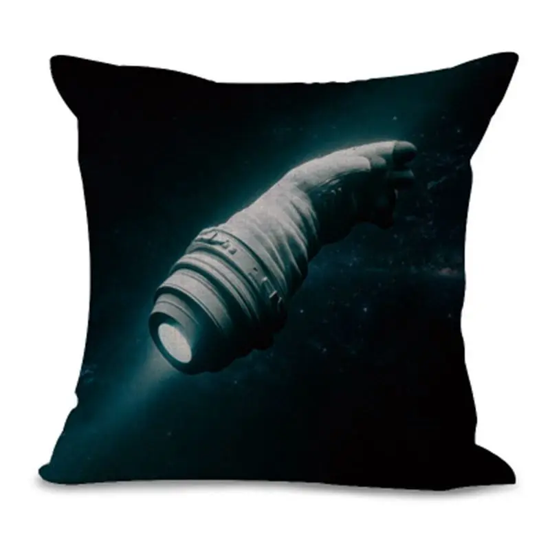 Чехол для подушки хлопковая льняная декоративная квадратная с принтом|cushion