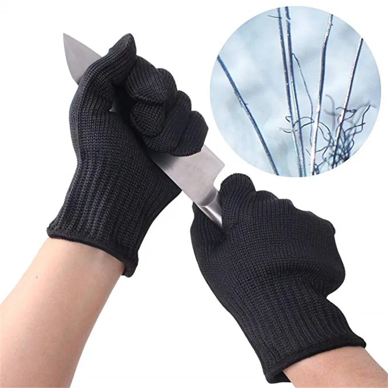 

Anti-Cut Fishing Gloves Outdoor Camping Hunting Cut Resistant Protective Knife Mesh Anti Cutting Breathable Garden Yard Gloves