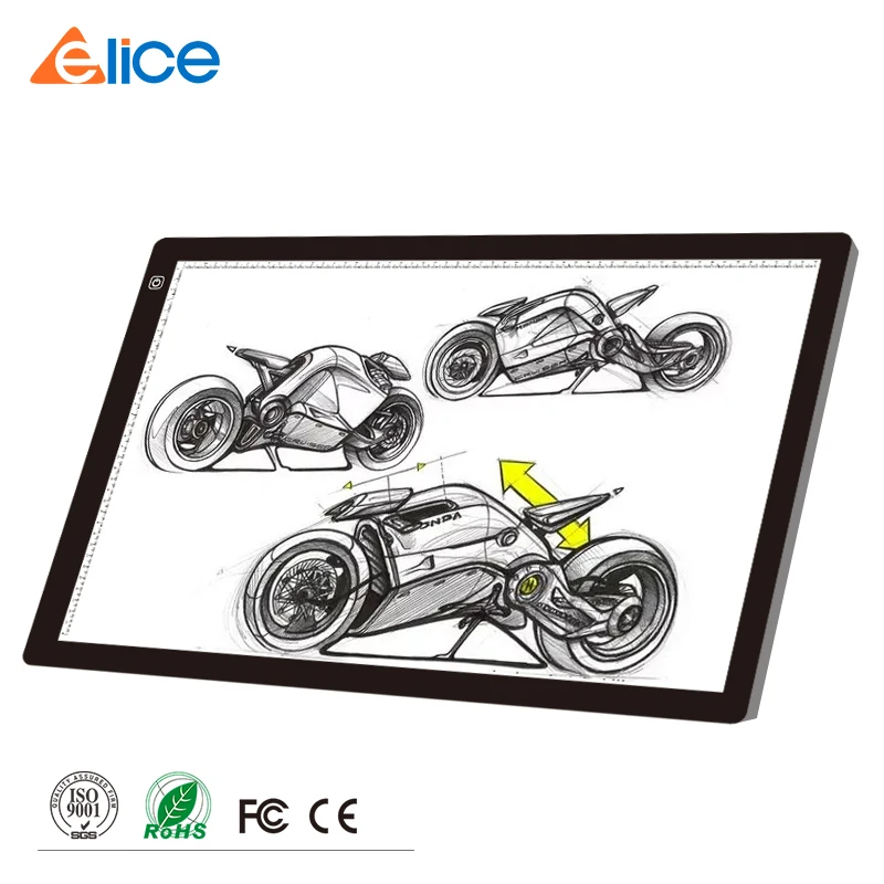 Huion A2 26.77 Inches Led Light Pad Adjustable Lightness Tracing Board  Drawing Box For Artcraft Animation Sketching - Digital Tablets - AliExpress