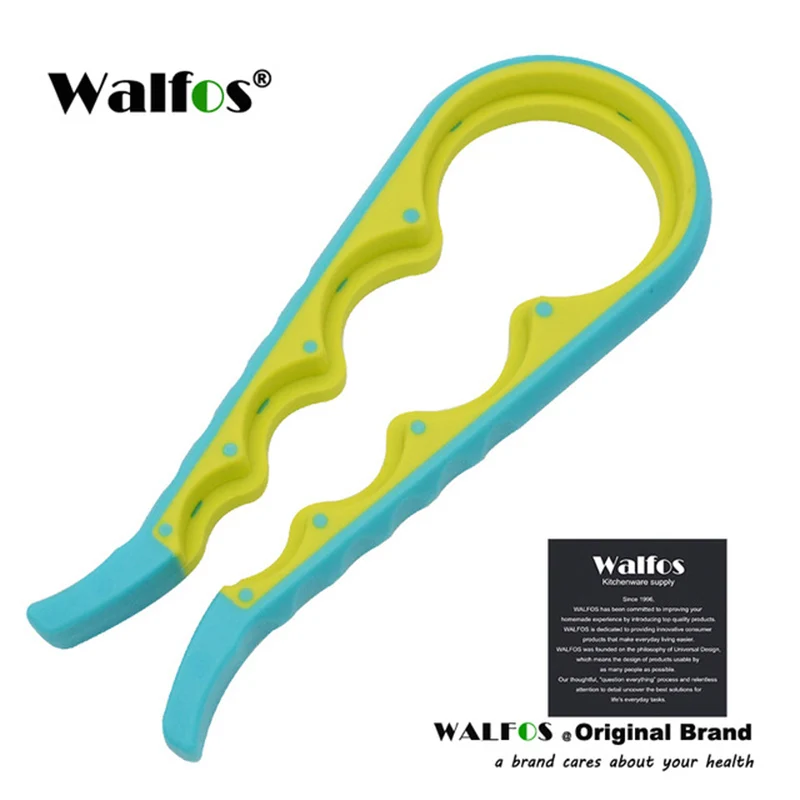 WALFOS, высокое качество, 4 в 1, многофункциональная ручная банка в форме тыквы, стеклянная крышка, открывалка для бутылок, кухонный инструмент для скручивания - Цвет: Blue