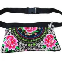 Винтажные Hmong Племенной этнический тайский индийский Бохо поясные сумки для женщин вышивка поясные сумки sys-405B