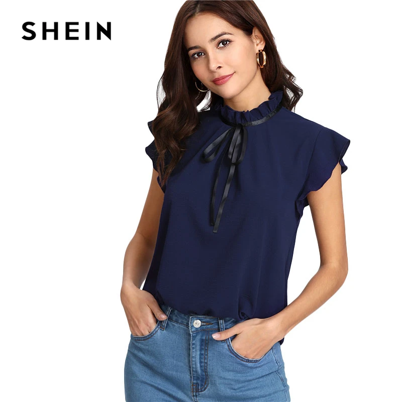 shein work blouses