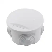 Водонепроницаемый круглая распределительная коробка IP55 кабельная муфта 80x50 мм втулки резиновые