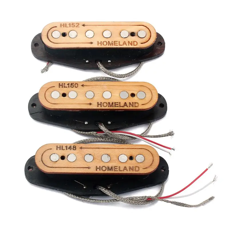 

3PCS/ Pack Wood Hand Wound Alnico 5 SSS Pickup Fit for ST Guitar