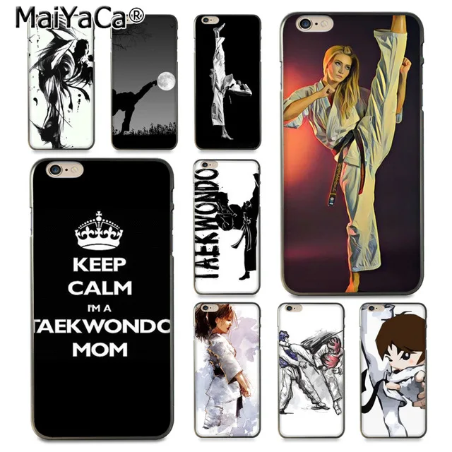 MaiYaCa спортивный тхэквондо для iPhone 4S SE 5C 5S 6S 7 8 Plus X XR XS MAX Samsung черный мягкий чехол