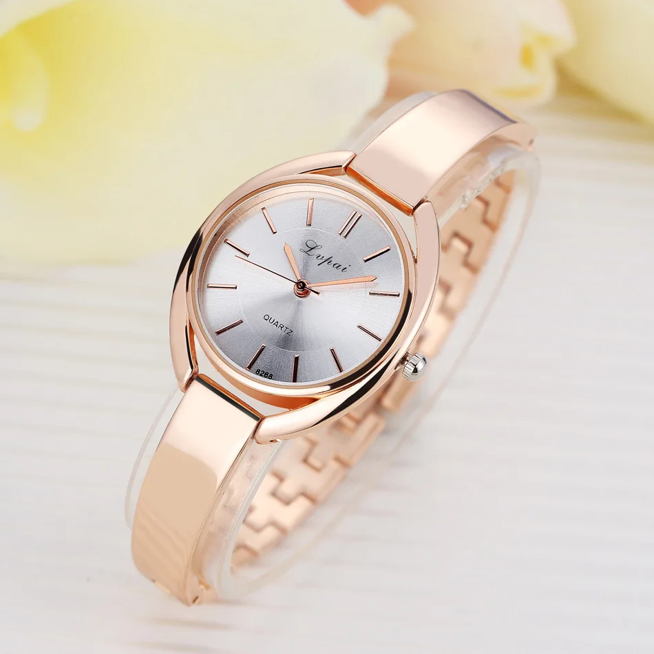 New Brand Lvpai Luxury Women Watches Small Dial Bracelet Watch Lady Alloy Strip Clock Diamond