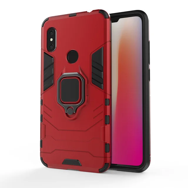 Кольцо Броня чехол для xiaomi redmi 7 Чехол магнитный автомобильный держатель противоударный защитный мягкий бампер чехол для телефона для xiaomi redmi 7 Чехол