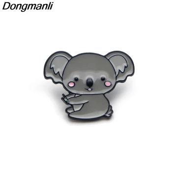 

P3362 Wholesale 20pcs/lot Cute Koala Metal Enamel Pins and Brooches for Women Men Lapel Pin backpack bags Hat badge Gifts