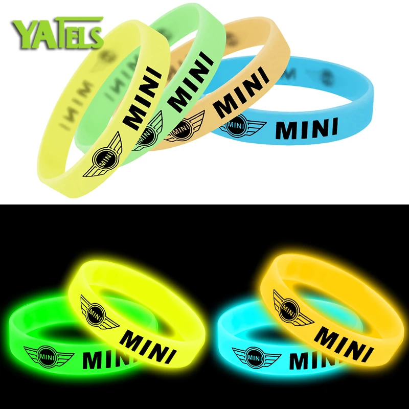 

Luminous Hologram Silicone Bracelets Power Rubber wristband For BMW Mini Cooper R56 R50 R53 F56 F55 R60 car-styling Accessories