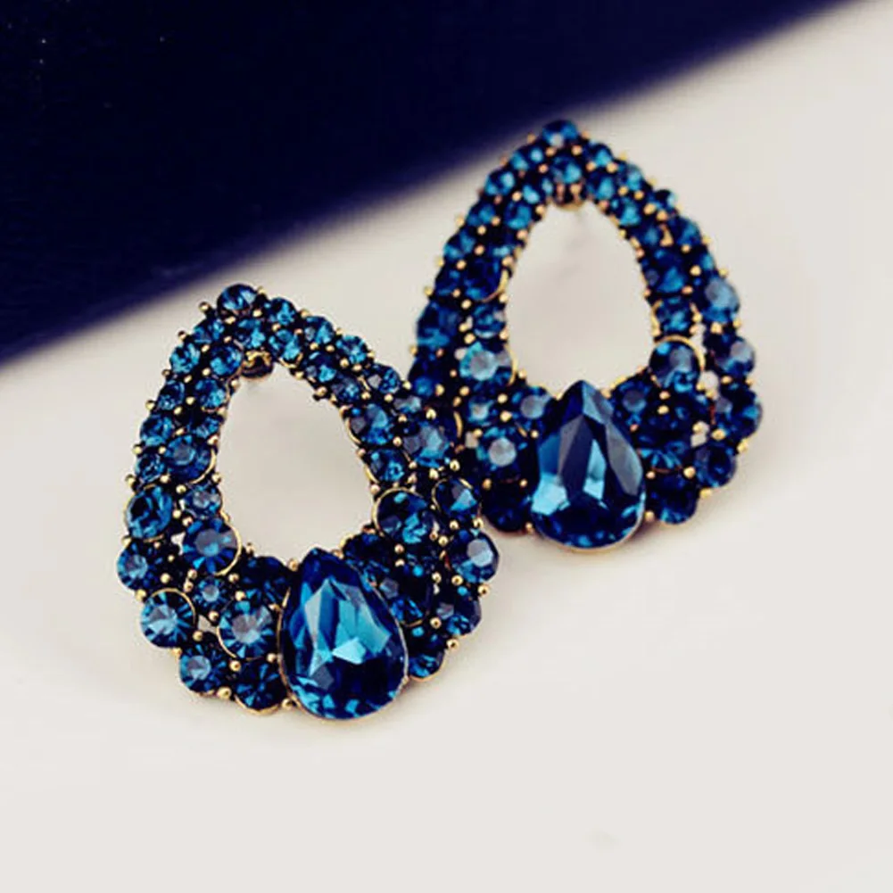 

Fashion Jewelry Women Girls Screw-back Eardrop Water Drop Earrings 1.82cm*1.82cm