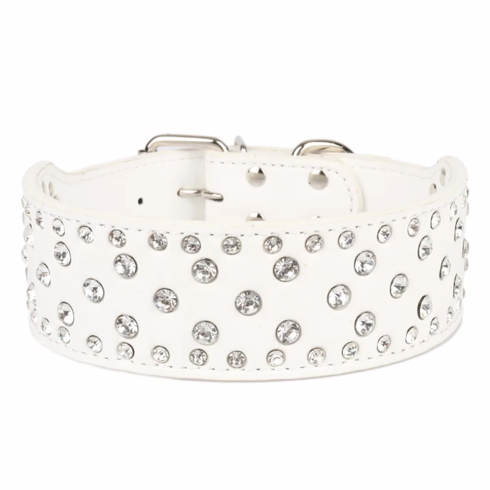 Large Dogs Collars Rhinestone Accessories Pets Product Collar