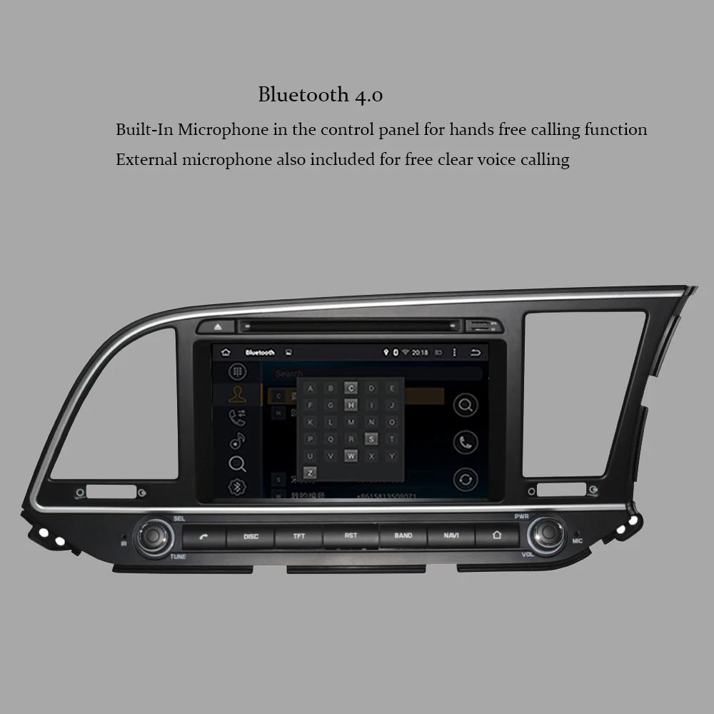 Top Android 9.0 Octa Core 4GB RAM Car GPS Navigation For Hyundai Elantra/Avante/MD2016-2019 Right Hand Driving DVD Multimedia Player 7