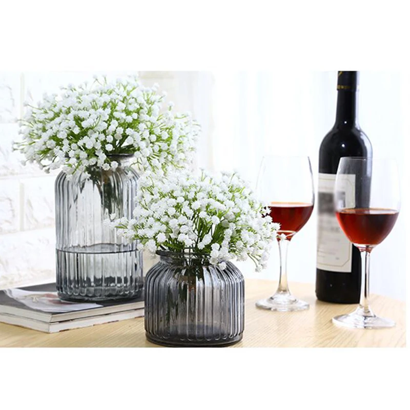 20 см мягкие пластиковые искусственная Гипсофила Поддельные букет свадебные