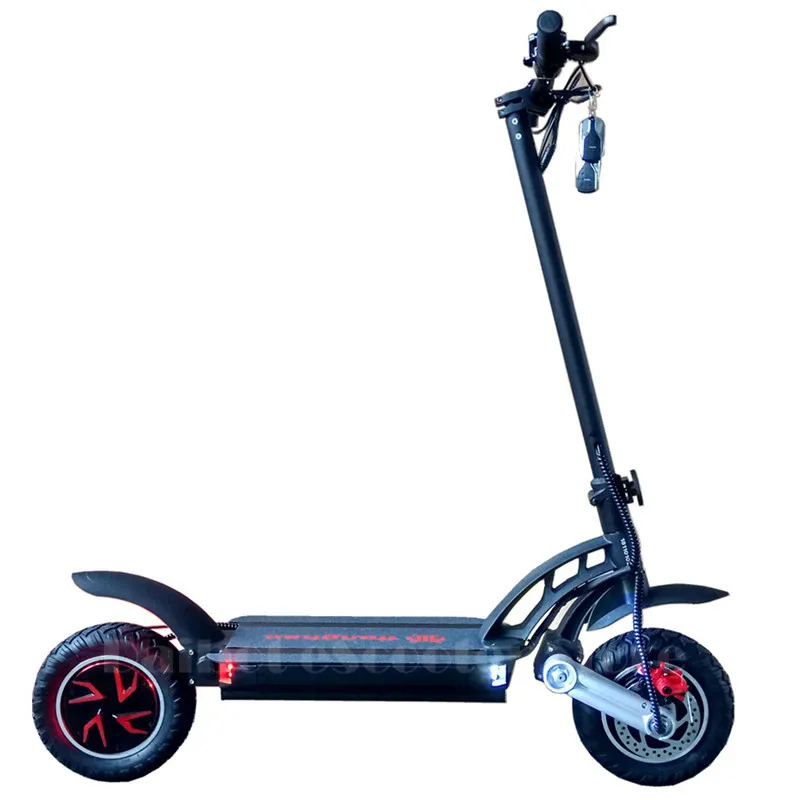  48V Electric Scooter Two Wheel Electric Scooters 10 Inch Double Drive 1600W 55KM/H Foldable Electri
