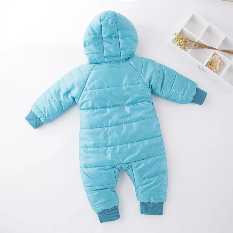 Зимние комбинезоны для маленьких мальчиков; осенняя одежда с капюшоном для девочек; утепленные детские комбинезоны с хлопковой подкладкой; комбинезоны для новорожденных