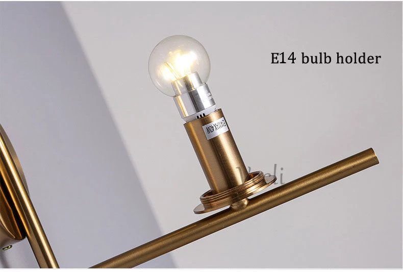 Lâmpada de Parede para Sala Sala de Estar Parede do Quarto Corpo de Ferro Abajur de Vidro Luz do Banheiro Sconce Moderno Levou de Estar Luz Lâmpada Retro Casa Iluminação 22 Luminárias de parede