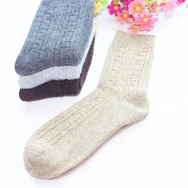 5 пар/лот, теплые мужские носки, высокое качество, зимние носки из мериносовой шерсти, толстые модные классические деловые повседневные теплые мужские носки